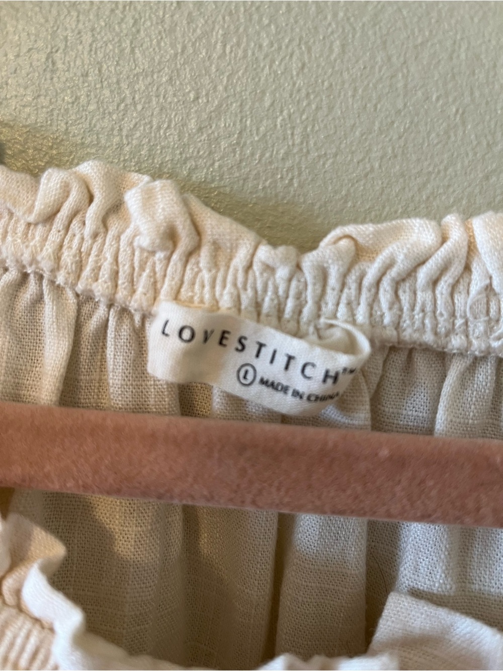lovestitch Cream Eyelet Boho Peasant Blouse - Picture 6 of 9
